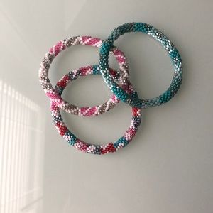LILY AND LAURA crocheted bracelets